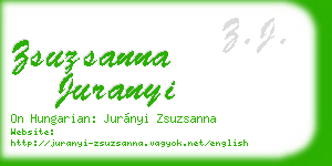 zsuzsanna juranyi business card