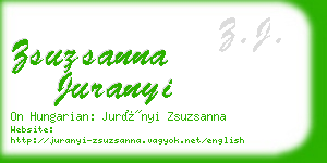 zsuzsanna juranyi business card